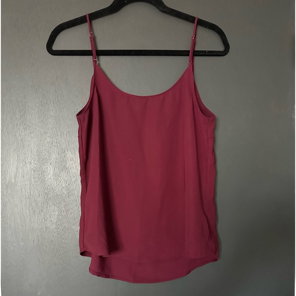 Dynamite Merlot Scalloped Tank - Size Small - Picture 3 of 4